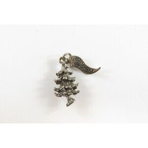 Grand Lake Colorado Sterling Souvenir Tree Charm with Nickel Silver Flag